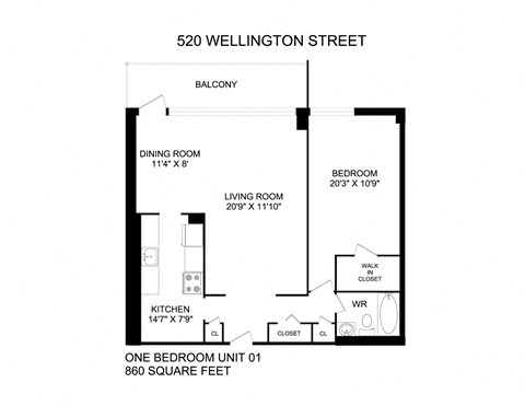 520 Wellington Street Studio-4 Beds Apartment for Rent - Photo Gallery 25